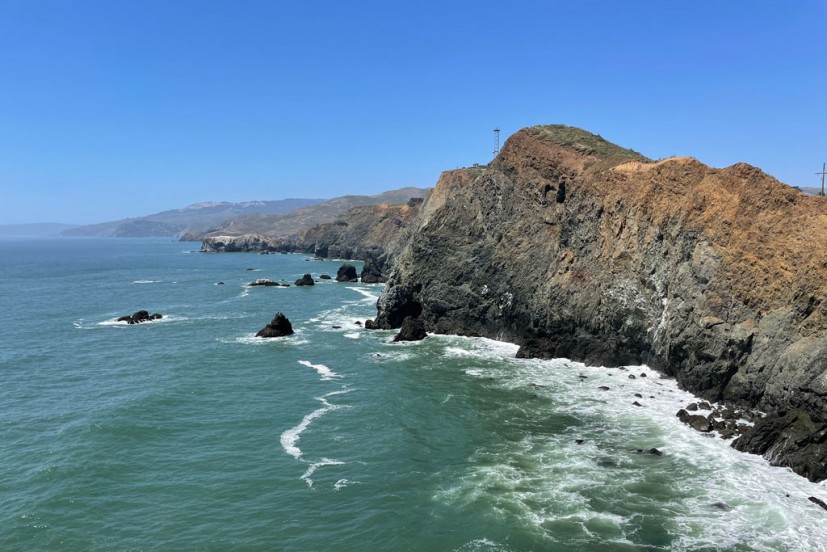 View of coast from Point Bonita Lighthouse