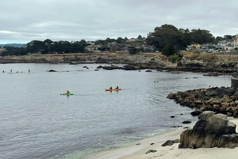 Kayaking at Lovers Point in Pacific Grove