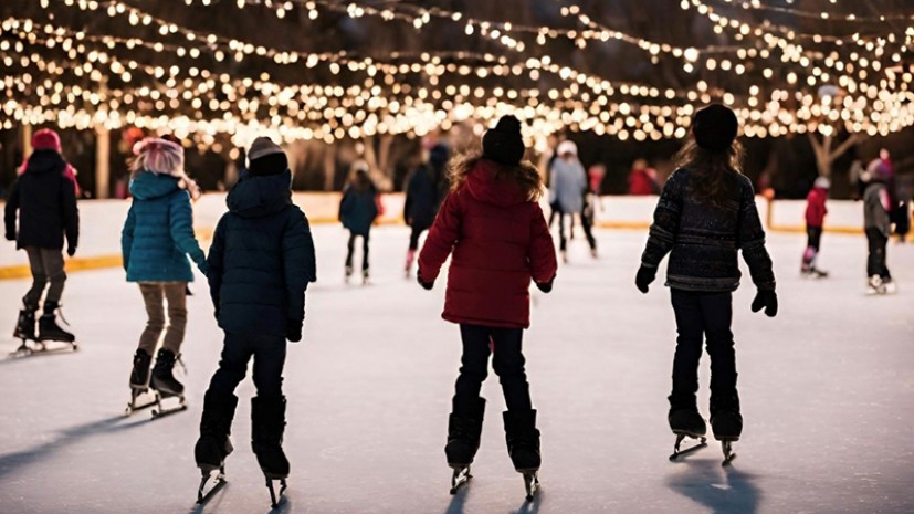 Skating under the lights