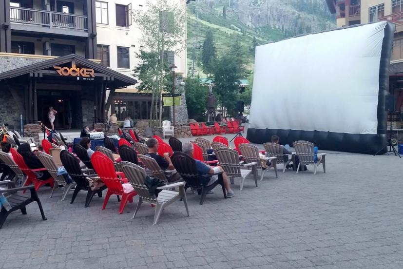 Outdoor summer movies Squaw Valley