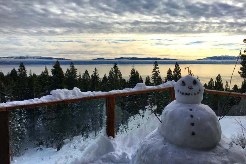 Tahoe snowman