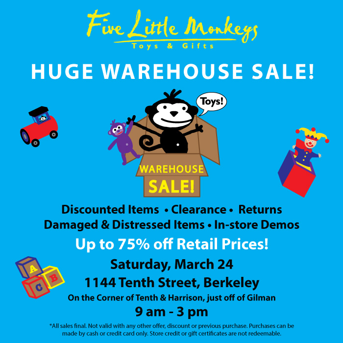 HUGE Toy Warehouse Sale! Marin Mommies