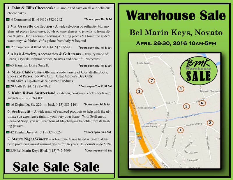 Treasures Await at the Bel Marin Keys Spring Warehouse Sale, April 28