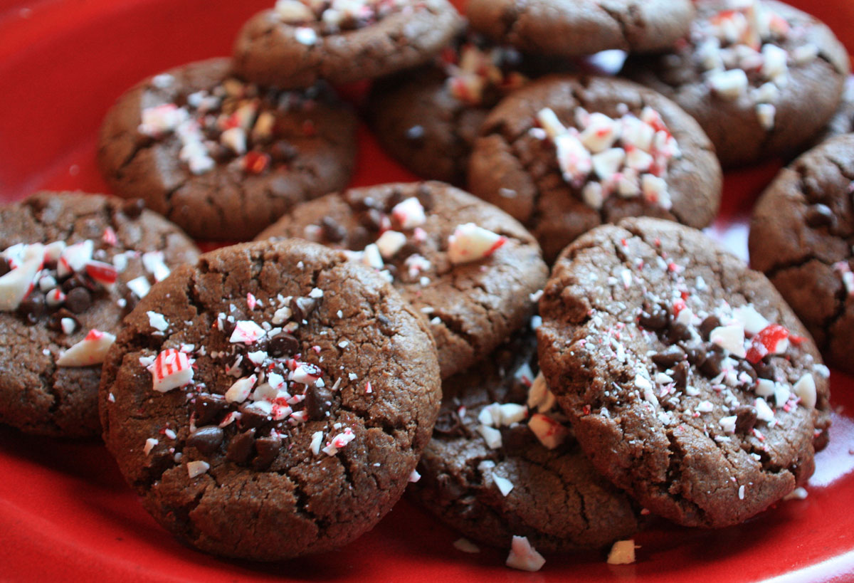 DoubleChocolate Candy Cane Cookies Marin Mommies
