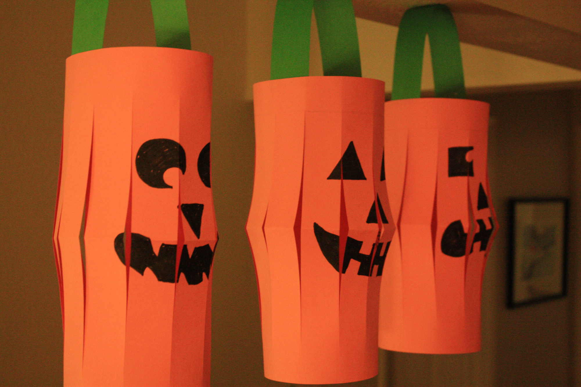  Halloween  Craft  Project Paper  Jack O Lanterns Marin Mommies