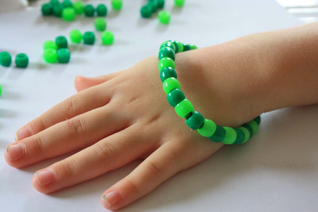 Easy Braided Friendship Bracelets with Letter Beads - Projects with Kids