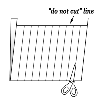 do not cut diagram