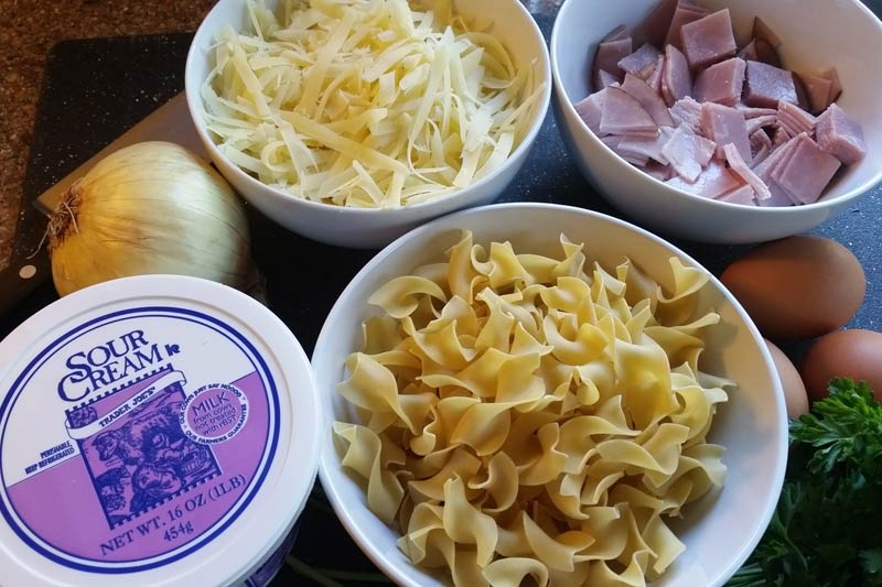 Austrian Baked Ham, Cheese, and Noodle Casserole Marin Mommies