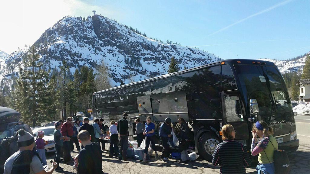 All Aboard Sports Basement's Tahoe Ski Bus! Marin Mommies
