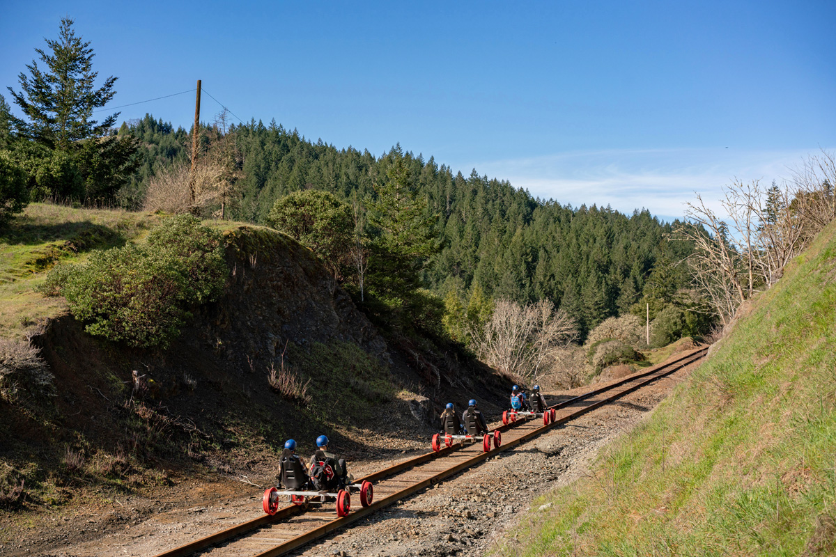 Ride the Thrill on the New Skunk Train Railcoaster Railbikes | Marin ...
