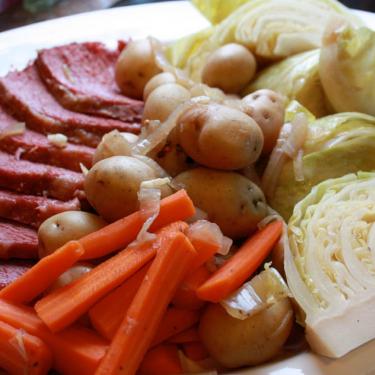 slow-cooker corned beef and cabbage