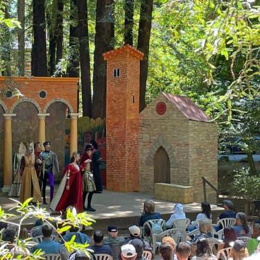 Curtain Theater performing Shakespeare in Old Mill Park Mill Valley