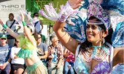 Parade with dancers in costume