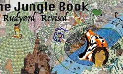 The Jungle Book, Rudyard Revised; images of tiger, boy, monkey, python, etc.
