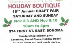Holiday Boutique Sonoma Women's Club