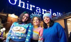 Glowing Hanukkah pop-up Ghirardelli Square San Francisco