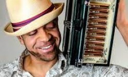 Andre Thierry with accordion