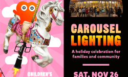 Holiday Carousel Lighting, Children's Creativity Museum, San Francisco