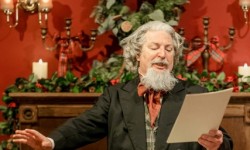 Charles Dickens reading at the Great Dickens Christmas Fair