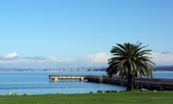 McNears Beach Park pier and bay