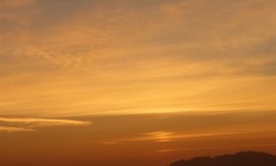 Nighttime outdoor view sunset