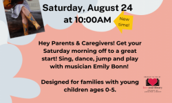 Sing and Stomp with Emily Bonn, Larkspur Library