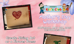 Mother’s Day Celebration Design-a-Gift for Mom, Goodies Kid's Club, Mill Valley