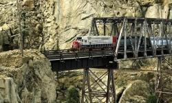 Southern Pacific Train Crossing Canyon