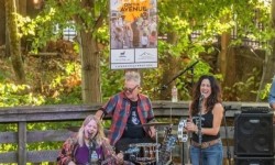 Band playing in San Anselmo's Creek Park as part of Live on the Avenue