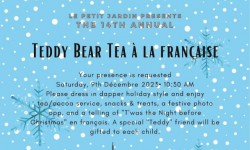Teddy Bear Tea a la Francaise