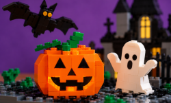 Halloween LEGO engineering workshop for kids at Play-Well Marin in San Anselmo.