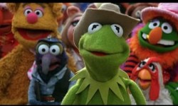 Still from the Muppet Movie 1979 Kermit the Frog, Gonzo, Fozzie Bear, Dr. Teeth