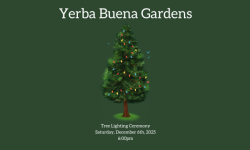 Yerba Buena Gardens tree lighting graphic