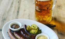 Oktoberfest Biergarten at Marin Country Mart, Larkspur Landing