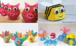 Egg Carton Animals, Fairfax Library