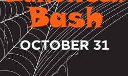 Bon Air Halloween Bash event graphic promoting family-friendly Halloween festivities and trick-or-treating in Greenbrae, California.
