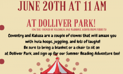 Coventry and Kaluza in Dolliver Park, Larkspur Library