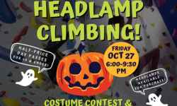 Halloween Headlamp Climbing Gravity Vault Marin