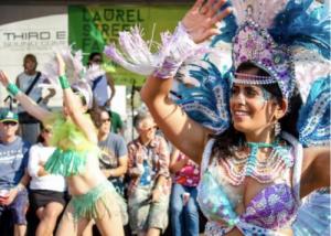 Parade with dancers in costume