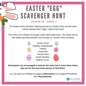 Easter "Egg" Scavenger Hunt flyer