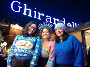 Glowing Hanukkah pop-up Ghirardelli Square San Francisco