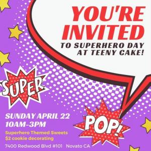 Suuperhero Day at Teeny Cake