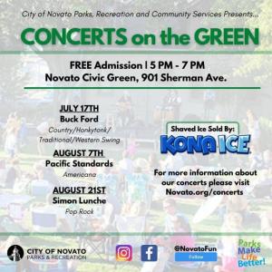 Concerts on the Green Poster