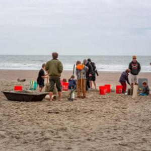 Sand castle build