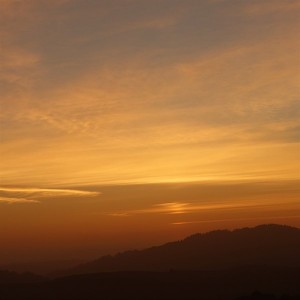 Nighttime outdoor view sunset