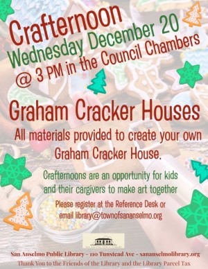 Crafternoon: Graham Cracker Houses at San Anselmo Library