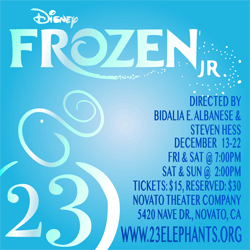 23 Elephants Theatre Company presents: Disney Frozen JR., Novato Theater Company