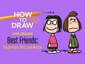 How to Draw Best Friends: Peppermint Patty and Marcie