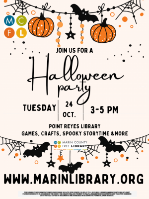 Point Reyes Halloween Party flyer