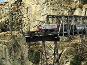 Southern Pacific Train Crossing Canyon